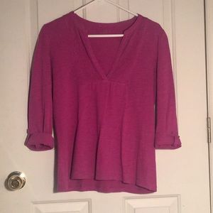 Magenta 3/4 Sleeve Top